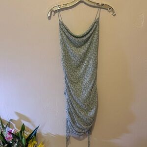 Floral Print Ruched Dress